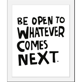 Bild QUEENCE "Next", bunt (farbe rahmen: schwarz, farbe bild(er): bunt), B:50cm H:70cm T:3cm, Acrylglas, Holz, Papier, Bilder, Bild, HD Premium Poster-Druck inkl. Holzrahmen