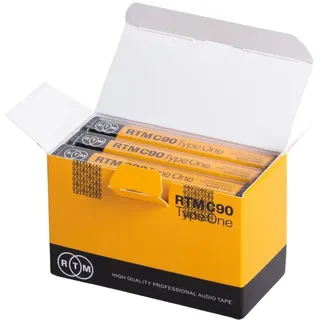 RTM C90 | Type 1 | 90-Minuten Low Noise Musikkassette | Studio Qualität | Ideal für Musikaufnahmen | 3er-Pack