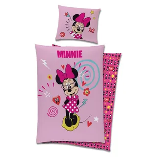 Minnie Mouse Bettbezug - Pretty Pink - 140x200 cm - Rosa