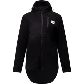 Eivy Damen Techlight Ziphood Fleece Jacke, Schwarz, XS EU