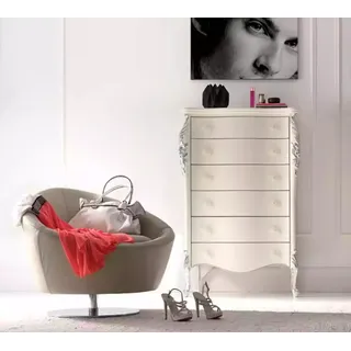 Kommode Sideboard Möbel Kommoden Echtholz Schränke Anrichte Schrank - Weiß