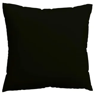 Schlafgut Kissenhülle , Schwarz , Textil , Uni , 40x40 cm , Textiles Vertrauen - Oeko-Tex®, AZO-frei, Oeko-Tex® Standard 100 , bügelleicht, bügelfrei, hochwertige Qualität, formstabil, langlebig , Heimtextilien, Bezüge, Kissenbezüge