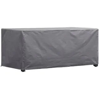 Perel Garten-Schutzhülle für Gartentische 140 x 105 x 75 cm Grau