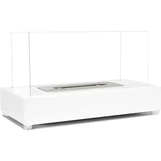 Lambeth Tischkamin, Weiß, H: 18 cm x B: 35,5 cm x T: 20,5 cm, 0,8 kW, hübsche und stilvolle Ergänzung für jeden Raum