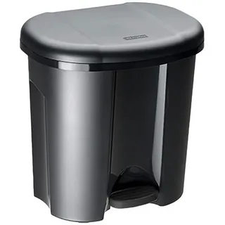 Rotho Abfalleimer , Schwarz , Kunststoff , 2x10l l , 39x32x40.5 cm , Reach, DIN EN ISO 14001, DIN EN ISO 9001 , Haushalt & Kleinelektro, Reinigung, Mülleimer & Abfallsammler