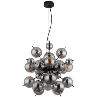 Globo Hängeleuchte , Schwarz, Goldfarben , Metall, Kunststoff, Glas , 51.5x120x51.5 cm , Ce , Lampen & Leuchten, Innenbeleuchtung, Hängeleuchten, Pendelleuchten