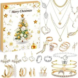 Weihnachtskalender Schmuck 24 Tage Überraschungsgeschenke