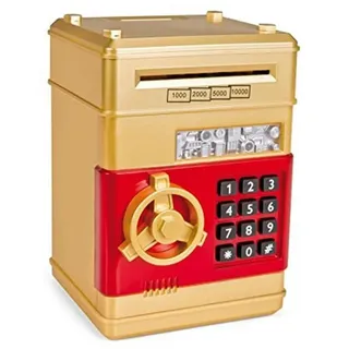 Efaso Elektronische Münzen Tresor Spardose Safe für Kinder kreativ Handeln in Gold