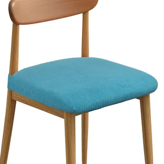 QUARKZMAN 2er-Set Stuhlbezug Sitzfläche, (Länge:35-45cm,Breite:35-50cm) Stuhlüberzug Sitzbezug Stuhl Stuhlhussen für Stühle Waschbar Drehstuhl Bürostuhl Sitzbezug Sitzschutz - Türkis