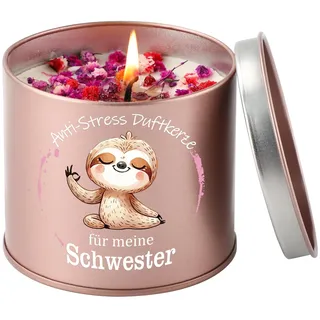 TheGiffter Schwester Geschenk, 9oz Duftkerzen Schwester Geburtstag | Geschenk für Beste Große Schwester,Geschenkideen für Schwester zum Geburtstag Weihnachten Muttertag
