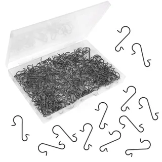 Aufhänger für Weihnachtskugeln,haken für weihnachtskugeln,200 Stück Schwarz christbaumkugel aufhänger,Vielseitig für Christbaumschmuck DIY Deko,Perfekt für Weihnachtsdekoration Bastelprojekte