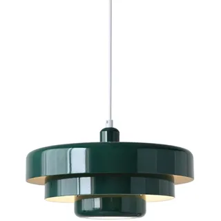 Modern Hängelampe mit batterie,Innen Hängeleuchte Batteriebetriebene mit Fernbedienung,Ohne Stromanschluss Hängelampen mit Batterie Akku Glühbirne,Pendelleuchte keine Verkabelung erforderlich.(Green)