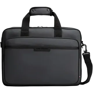 Tommy Hilfiger Herren Laptoptasche Repreve mit Trolley-Riemen, Grau (Dark Grey), Einheitsgröße
