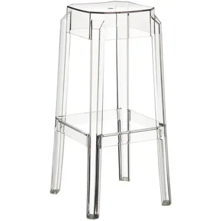 CLP Barhocker Kunststoff Transparent , 36x75x36 cm , Esszimmer, Barmöbel, Barhocker
