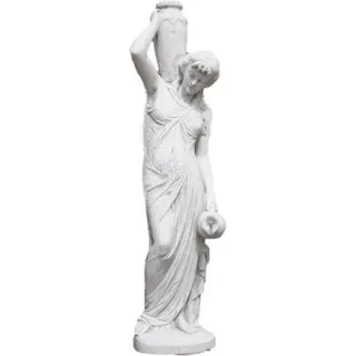 Schöne Wasserspeier Frau aus Steinguss Neu Frostfest PO-1101