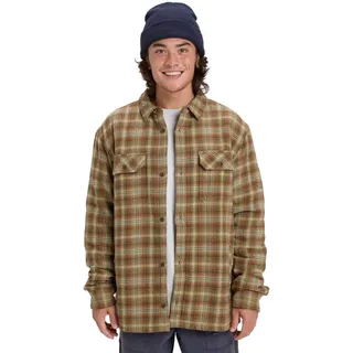 QUIKSILVER Venture Sherpa Shirt - Hemd Gr. M braun/beige