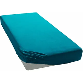 OTTO home Spannbettlaken Jersey 160 x 200 cm blau