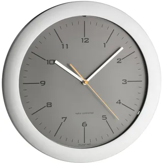 TFA Design Funk Wanduhr 30,00 cm 60.3512.10 grau