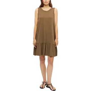 s.Oliver Damen Kleid – Relaxed Fit, Jersey, ärmellos, Rundhalsausschnitt