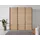 Schwebetürenschrank OTELI 203 x 229 x 68 cm Beige/Braun