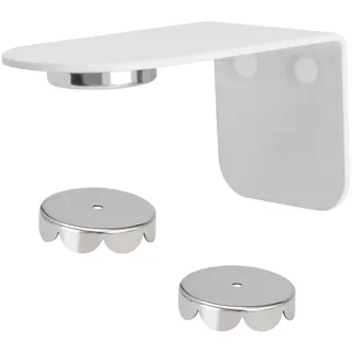 bremermann Magnet-Seifenhalter, weiß, Edelstahl , Metall , 4.5x4.5x8 cm , Badaccessoires, Seifenschalen
