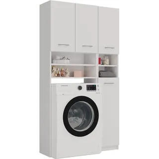 Topeshop Badezimmer Set Marpol Bücherregal Schrank Post Weiss - Weiß