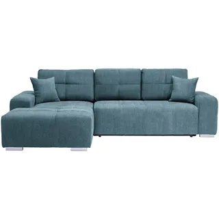 Carryhome Ecksofa , Türkis , Textil , Uni , Füllung: Schaumstoff,Schaumstoff , Ottomane links, L-Form , 280x194 cm , Stoffauswahl, Liegefunktion, seitenverkehrt erhältlich, Rücken echt , Wohnzimmer, Sofas & Couches, Wohnlandschaften, Ecksofas