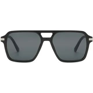 Long Keeper Retro Eckige Pilotenbrille - Klassische Sonnenbrille für Herren und Damen - Vintage 70er Quadratisch Pilot Brille Mit UV400 Schutz