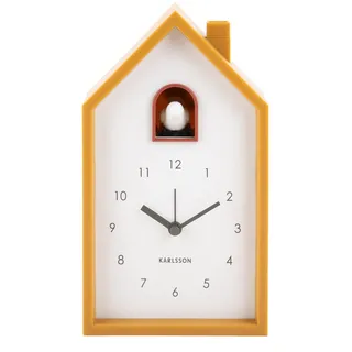 Karlsson Kuckucksuhr Wecker Alarm Clock Modern Cuckoo Ochre Yellow - Gelb