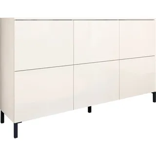 Kommode BORCHARDT MÖBEL "Haama", weiß (weiß matt), B:139cm H:80cm T:35cm, Holzwerkstoff, Sideboards, Kommode, Breite 139 cm