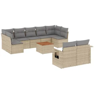 VidaXL 3224715, Hellgrau, Rattan, Stahl, Akazienholz, 110 kg, Erwachsene & Kinder, 550 mm, 550 mm - Hellgrau