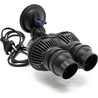 SunSun JVP-201A Strömungspumpe 6000 l/h 12 W Aquarium Pumpe mit 2 schwenkbaren Düsen und Saugnapf zur einfachen Befestigung