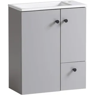 Schildmeyer Waschtisch Lugo 50 x 25 x 60 cm Platingrau 157397