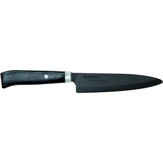 Kyocera Keramikmesser Universalmesser 13 cm Schwarz Holzgriff