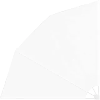 vidaXL Balkon Sichtschutz 210 x 210 cm Polyester Weiß - Weiß