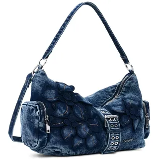 Desigual Damen Curio Denim Tasche, blau