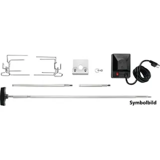 Napoleon Drehspieß Edelstahl schwarz