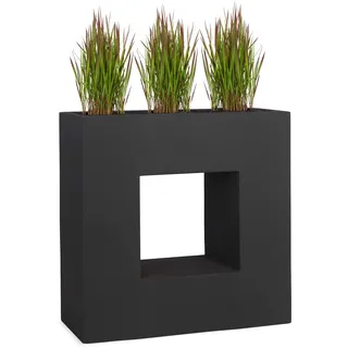 Pflanzwerk® Pflanzkübel Vista Anthrazit 66x66x28cm *Frostbeständig* *UV-Schutz* *Qualitätsware*