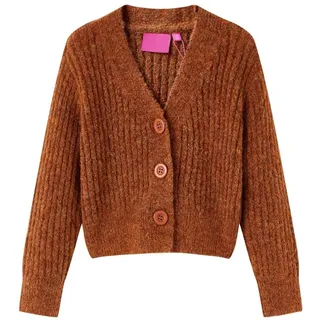 vidaXL Kinder-Strickjacke Cognac 104