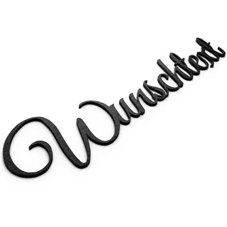 Wunschtext Türschild Personalisiert Name Selbstklebend Wandschild Schriftzug Individuell Schwarz