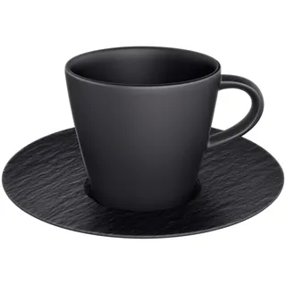 Villeroy & Boch Espressotasse mit Untertasse 0,06 l Schwarz