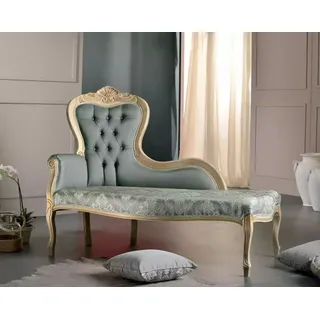 Luxus Möbel Chaiselongue Wohnzimmer Klassischer Design Textil Polster
