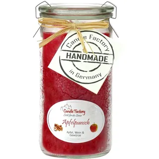Candle Factory Kerze Mini Jumbo Kerzen Windlicht rot Duft Apfelpunsch 307050