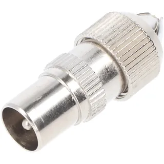 Goobay Koax-Stecker mit Schraubbefestigung - schraubbarer Koax-Stecker aus Metall