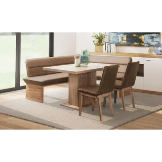 OTTO home Home »Beluna + Cross Essecke Sitzgruppe Eckbank Küchenbank BESTSELLER« Set, Eckbank, 2 Stühle und Tisch, 4 Stk. tlg. Sitzgruppe Esszimmer Stühle Tisch und Bank bequem gepolstert,