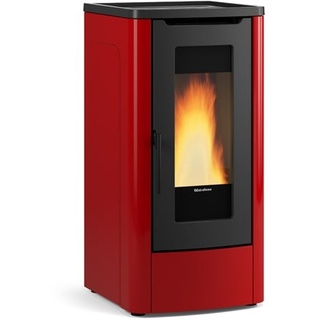 Extraflame kanalisierter Pelletofen | Dahiana Plus VFS rot | 10 kW