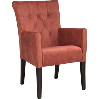 Home affaire Esszimmerstuhl »King« () Esszimmerstuhl mit Knopfheftung, rot