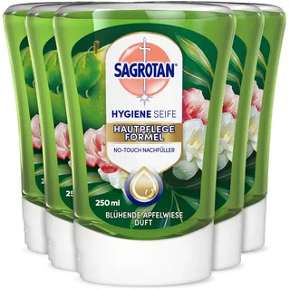 Sagrotan No-Touch Nachfüller Apfel & Jasmin 5 x 250 ml 