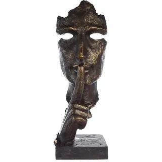 Casablanca by Gilde »Skulptur Silence, bronzefarben/grau« bronzefarben/grau, Polyresin, orange