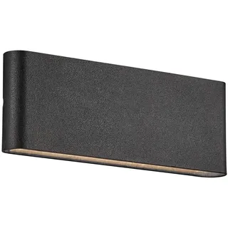 Nordlux AUßENWANDLEUCHTE , Schwarz , Metall , 3.3x9x26 cm , Lampen & Leuchten, Leuchtenserien